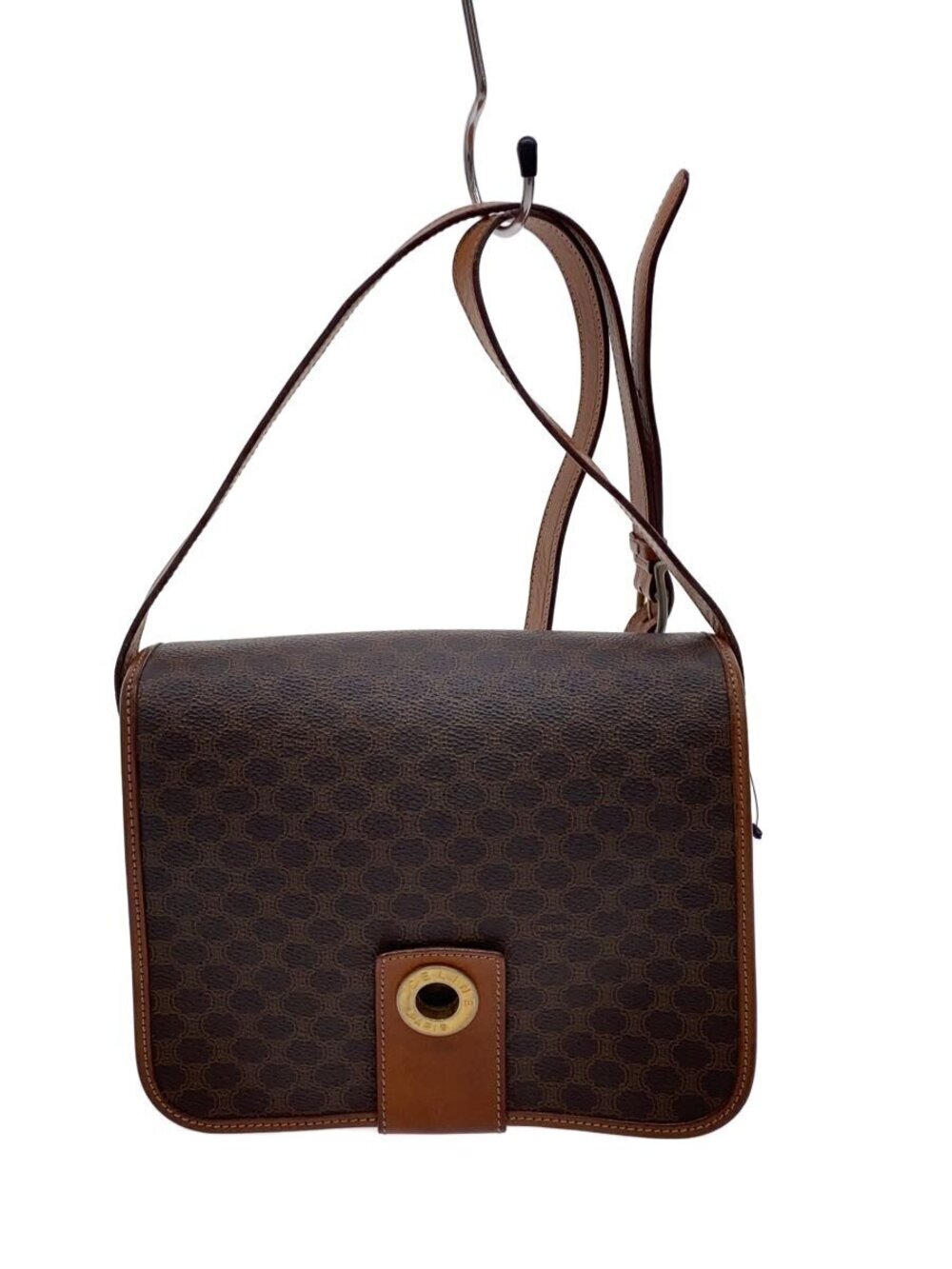 Celine Shoulder Macadam Bag Brown All over